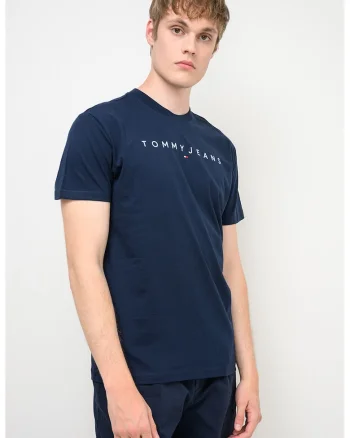 Tricou regular-fit cu logo brodat, Bleumarin