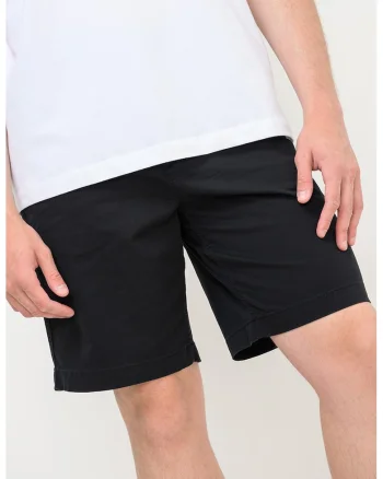 Pantaloni scurti chino din amestec de bumbac, Negru