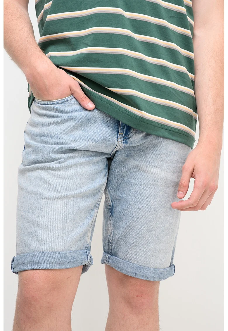 Bermude slim-fit din denim Ronnie, Albastru