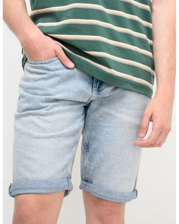 Bermude slim-fit din denim Ronnie, Albastru