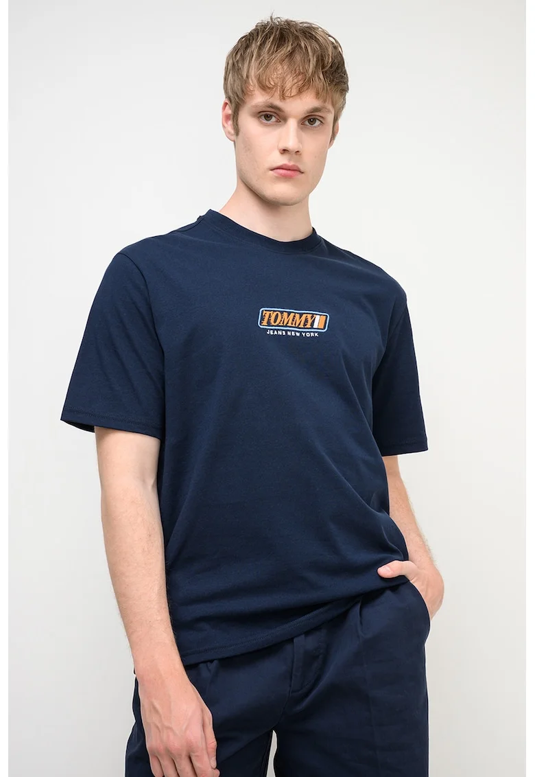 Tricou regular-fit cu logo, Albastru ultramarin