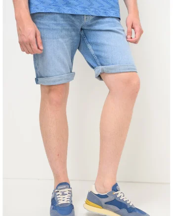 Bermude slim-fit din denim Ronnie, Albastru