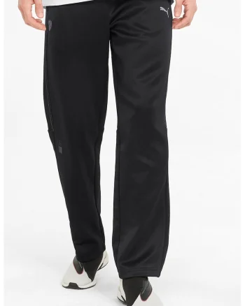 Pantaloni sport cu talie elastica Ferrari Style T7, Negru