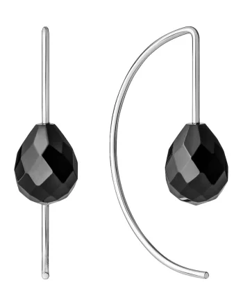 Cercei argint cu onix - Gravité