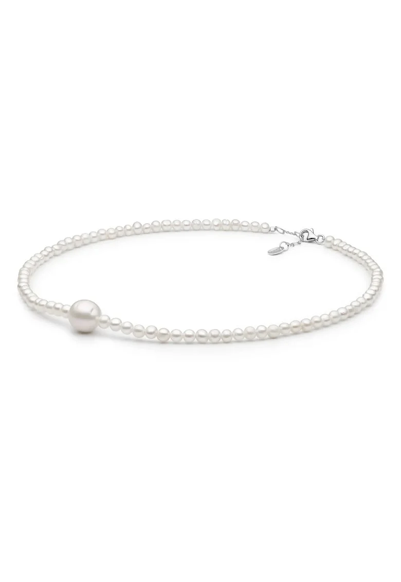 Colier argint cu perle naturale - Noblesse