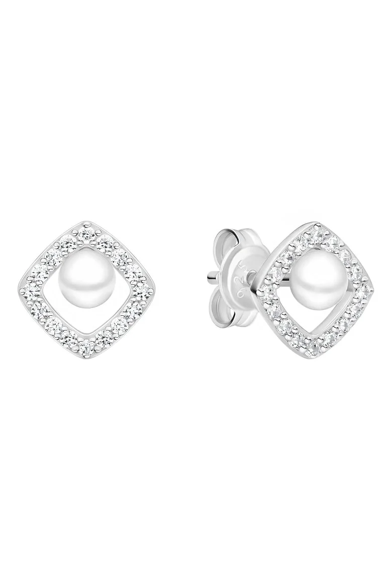 Cercei argint stud cu perle naturale - Écrin