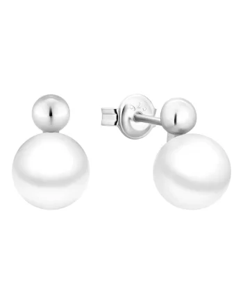 Cercei argint cu perle naturale - Bubble