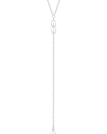Pandant argint cu perle naturale - Verticale