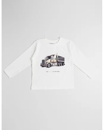 Bluza cu imprimeu grafic, Alb/Negru stins
