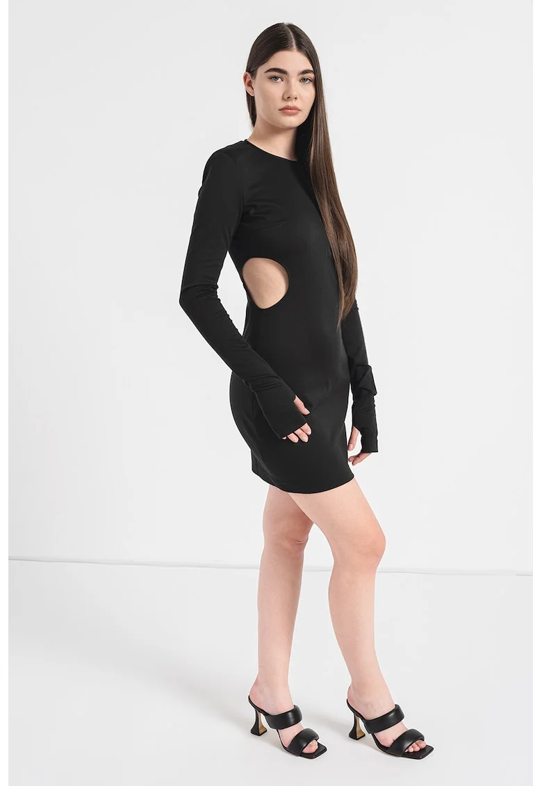 Rochie cu decupaje Kemila, Negru