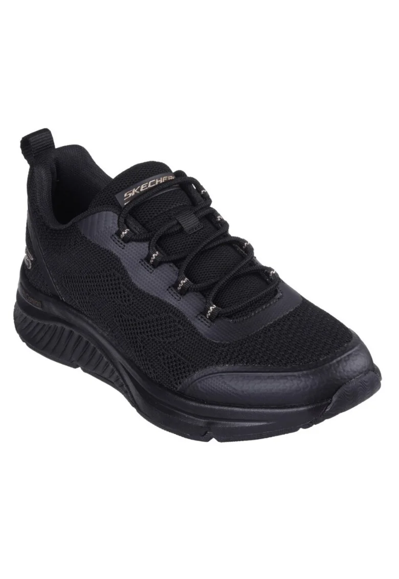 Skechers Bobs Arch Comfort B Sweet- A Pinch Pantofi sport negri cu șireturi pentru femei 117561-BBK
