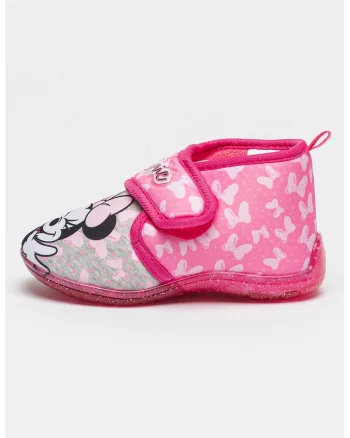 Pantofi sport cu imprimeu Minnie Mouse si velcro