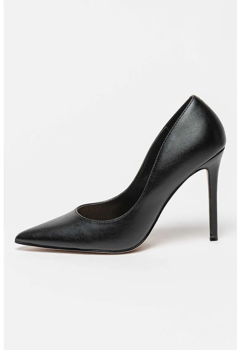 Pantofi stiletto de piele Evelyn, Negru
