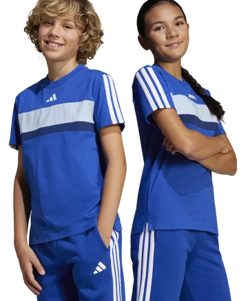 Tricou din bumbac cu imprimeu logo, Alb/Gri/Albastru royal