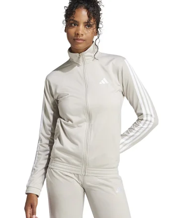 Bluza de trening cu logo si fermoar, Alb fildes