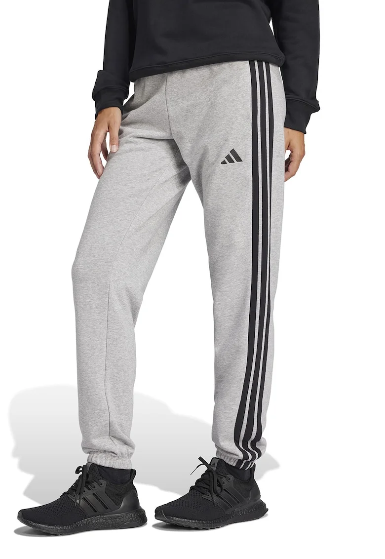 Pantaloni de trening cu buzunare laterale Essentials, Negru/Gri deschis