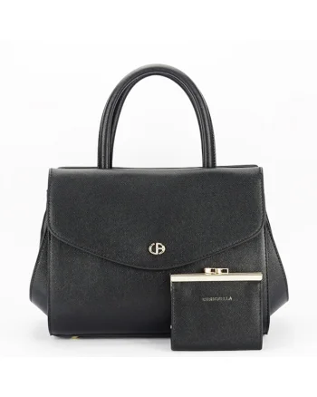 Geanta Premium cu portofel B-CB2427-2 M6, Negru, 21x26x14