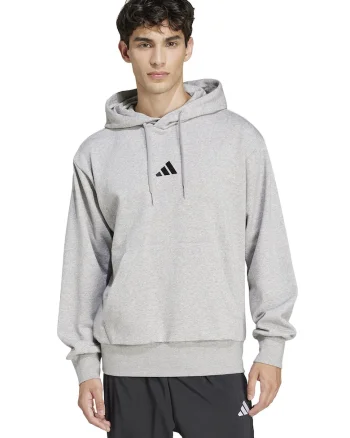 Hanorac regular fit cu buzunar kangaroo Feelcozy, Negru/Gri deschis