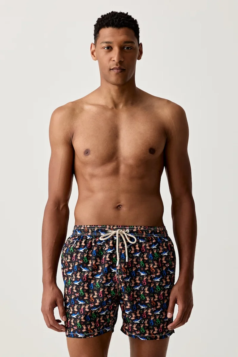 MC2 Saint Barth pantaloni scurți de baie pentru bărbați LIGHTING MICRO FANTASY