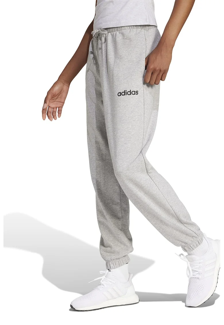 Pantaloni de trening cu croiala relaxed-fit cu buzunare, Negru/Gri deschis