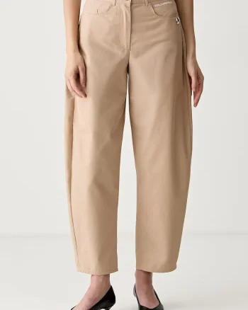 Karl Lagerfeld pantaloni pentru femei cu bumbac IKON