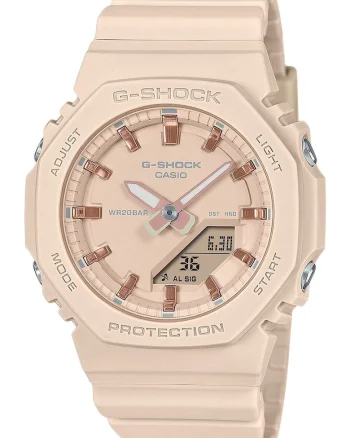 Ceas dama  GMA-P2100M-4AER G-SHOCK, roz, 40mm, mecanism quartz, curea cauciuc