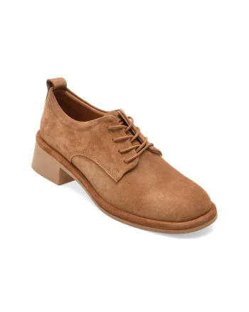 Pantofi IMAGE maro, 3772610, din piele intoarsa