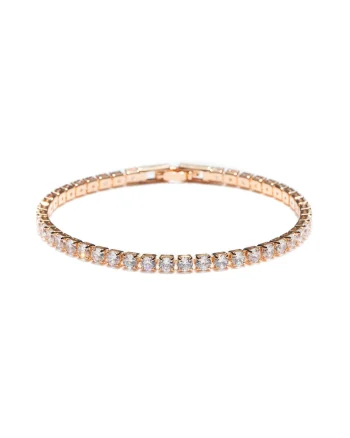 Bratara Tennis Cu Cristale Zirconia, Auriu rose