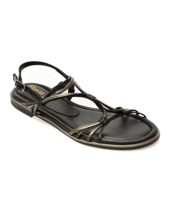 Sandale FLAVIA PASSINI negre, 28263, din piele naturala