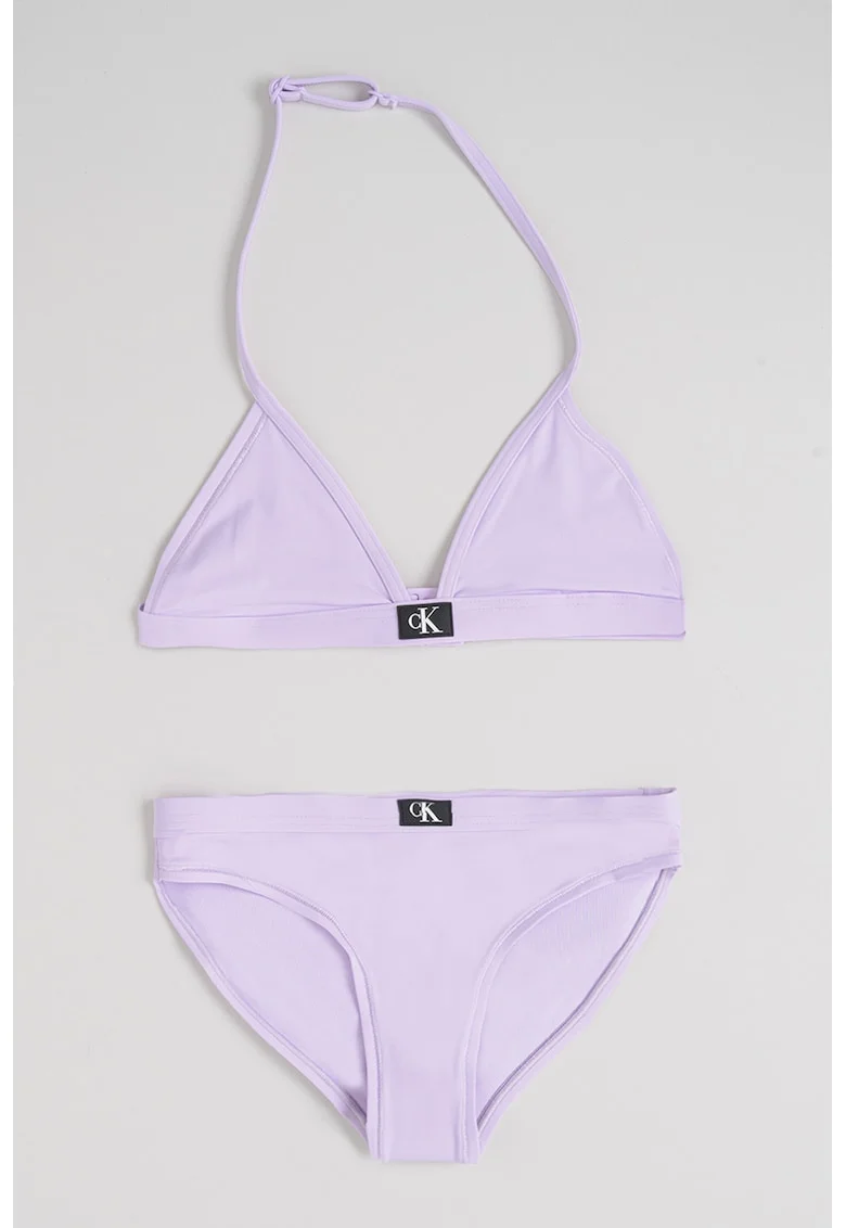 Costum de baie cu logo - 2 piese, Lila