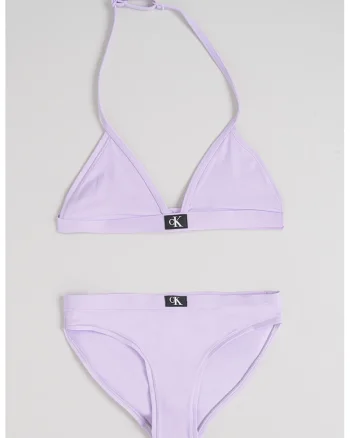 Costum de baie cu logo - 2 piese, Lila