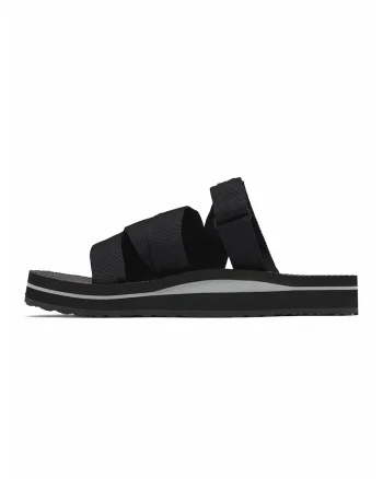 Papuci cu logo Alava, Negru