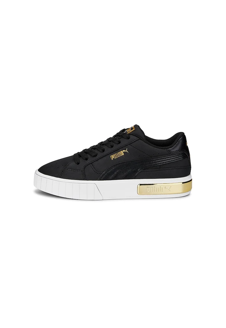 Pantofi sport din piele cu logo Cali Star Glam, Negru