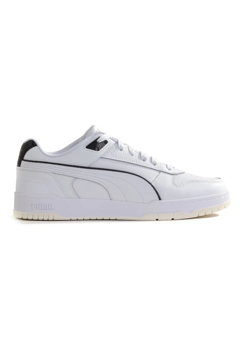 Pantofi sport de piele ecologica si piele RBD Game, Alb