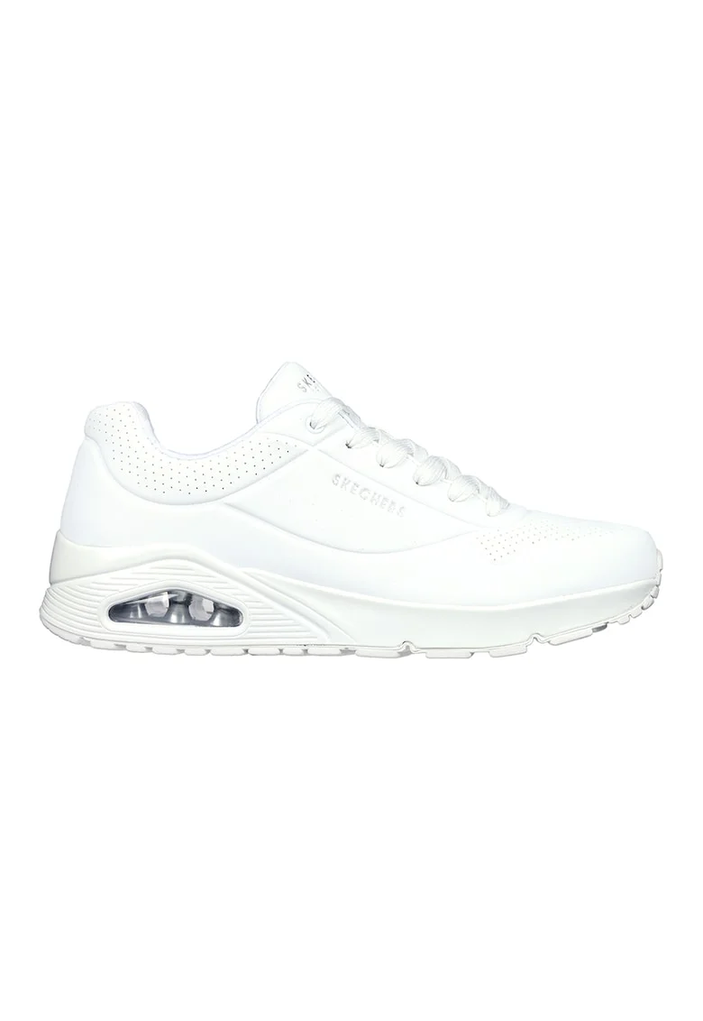 Pantofi sport de piele ecologica Uno Stand On Air, Alb