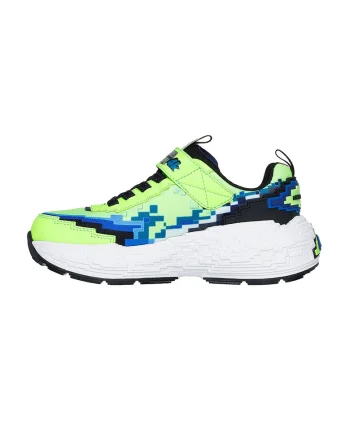 Pantofi sport Mega Craft cu velcro, Negru/Verde neon