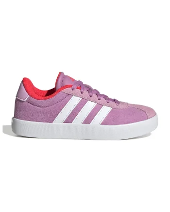 Pantofi sport VL Court 3.0 de piele intoarsa, Alb/Lila