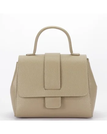 Geanta taupe din piele naturala 1047 123 17788, Maro taupe