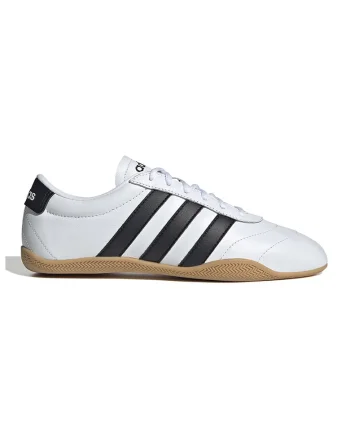 Pantofi sport cu detalii din piele Grand Court, Negru/Alb optic