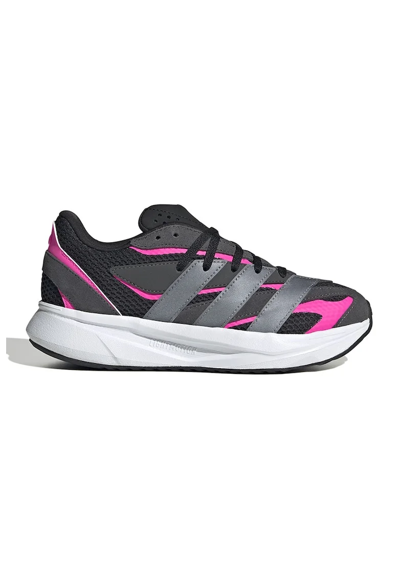 Pantofi sport Lightblaze cu garnituri din piele, Negru/Roz