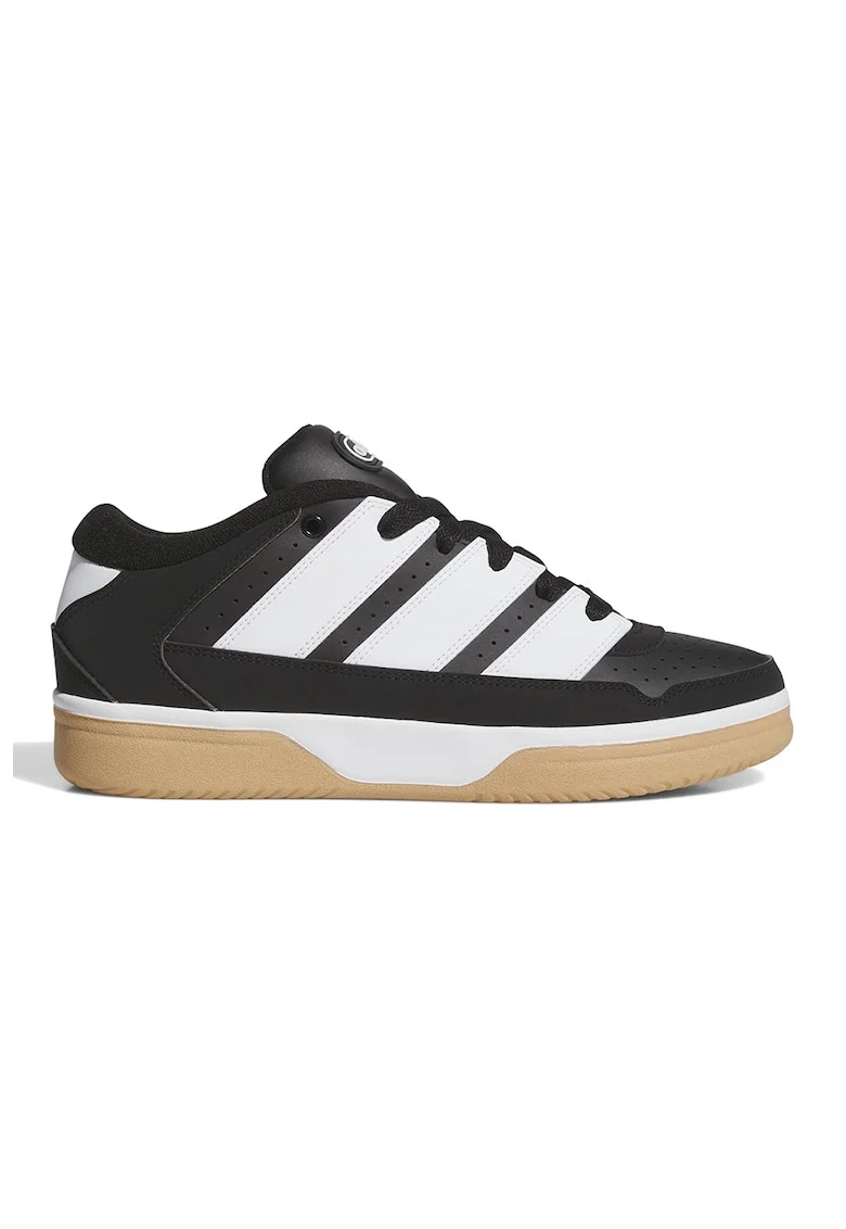 Pantofi sport din piele si piele ecologica Break Start 2000, Alb/Negru