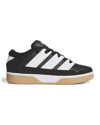 Pantofi sport din piele si piele ecologica Break Start 2000, Alb/Negru