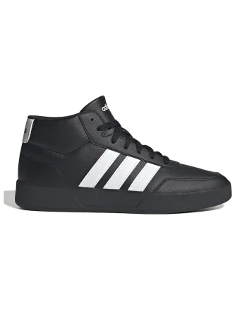Pantofi sport inalti din piele ecologica Breaknet, Alb/Negru