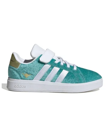 Pantofi sport cu insertii stralucitoare Disney Jasmine Grand Court 2.0, Verde/Auriu