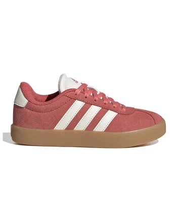 Pantofi sport VL Court 3.0 de piele intoarsa, Alb/Portocaliu stins