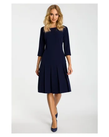 Rochie dama,  Poliester / Viscoza, Bleumarin inchis