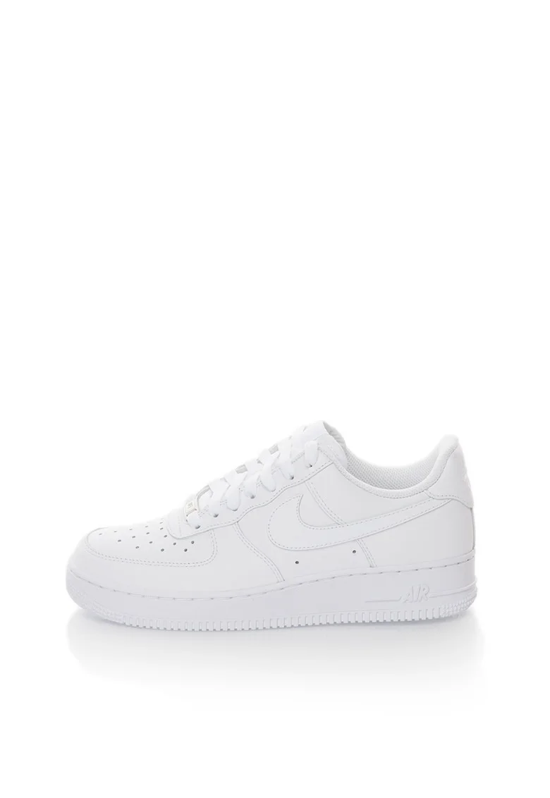 Pantofi sport albi de piele Air Force 1