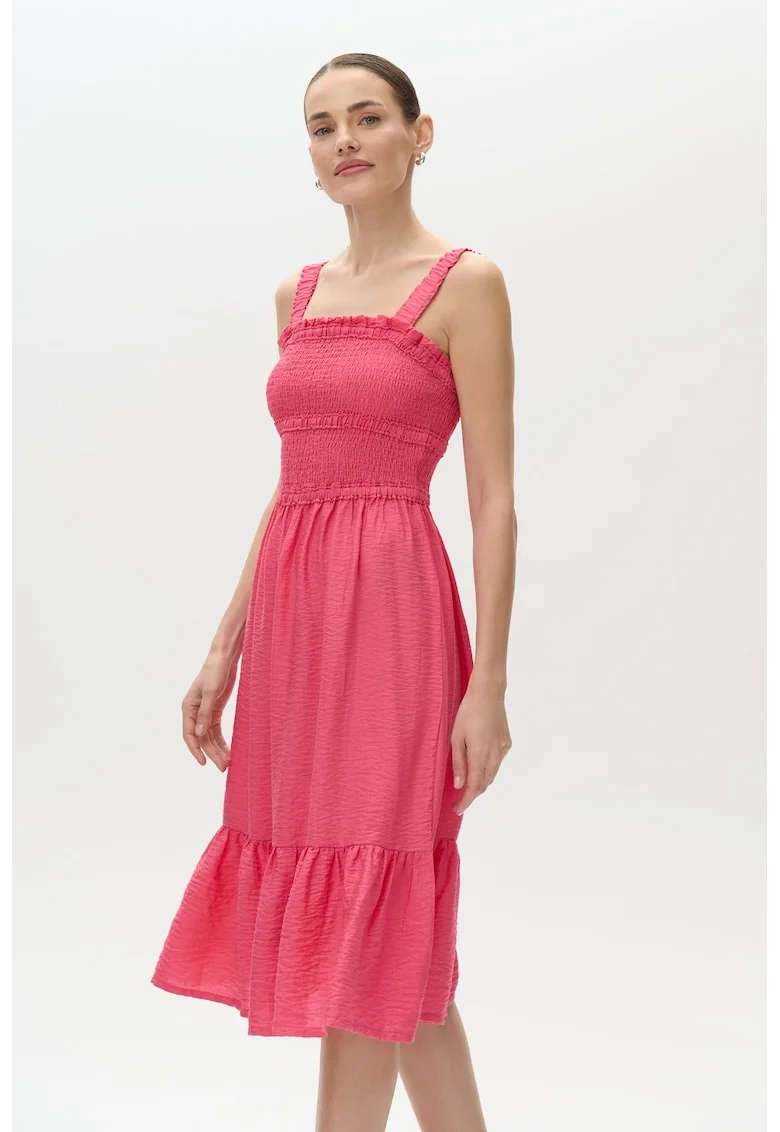 Rochie uni evazata, Coral