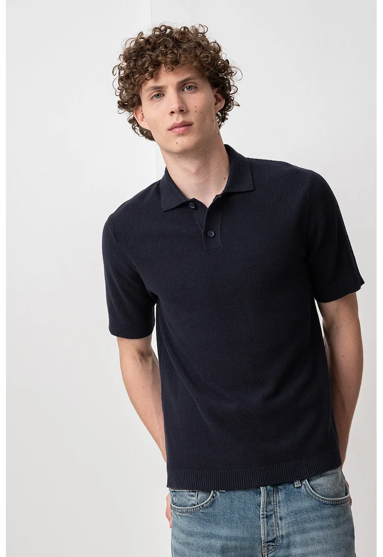 Tricou polo din bumbac Stony, Albastru ultramarin