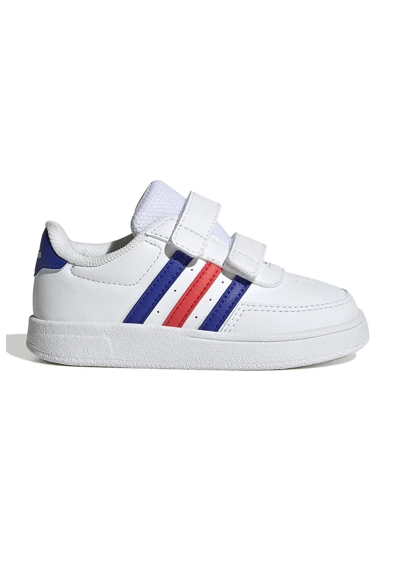 Pantofi sport din piele ecologica cu velcro Breaknet 2.0, Rosu/Alb/Albastru royal